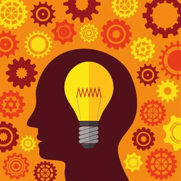 Illustration Vector Graphic Creativity and Ideas Stock Illustration