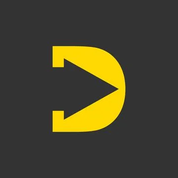 Illustration Vector Graphic of D Letter With Arrow Concept. Perfect to use fo Stock Illustration