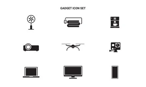 Illustration vector graphic of Devices and gadgets icons set. fan, air condit イラスト素材