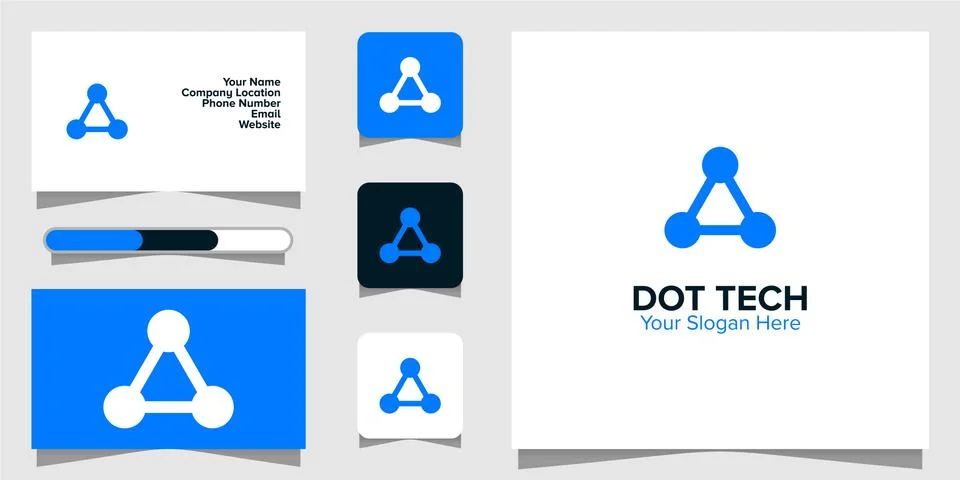 Illustration Vector Graphic of Dot Tech Logo. Perfect to use for Technology C Stock-Illustration