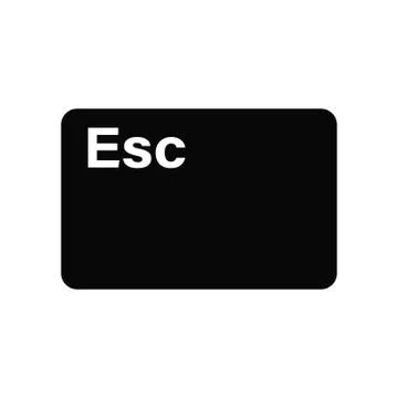 Illustration vector graphic of esc button icon Stock Illustration