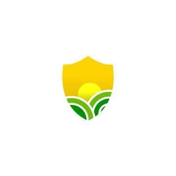 Illustration Vector Graphic of Farm Shield Logo Stock Illustration