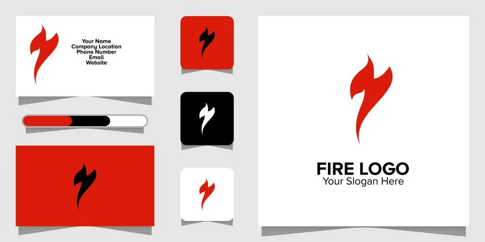 Illustration Vector Graphic of Fire Logo. Perfect to use for Technology Compa Stock Illustration