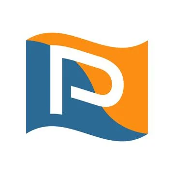 Illustration Vector Graphic of Flag and Letter P logo Stock Illustration