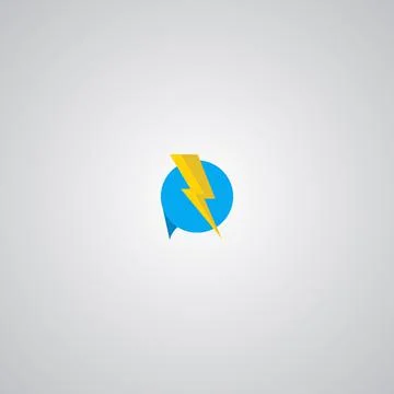 Illustration Vector Graphic of Flash Chat Logo. Perfect to use for Applicatio Stock Illustration