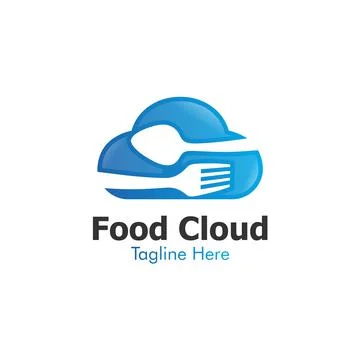Illustration Vector Graphic of Food Cloud Logo. Perfect to use for Food Compa Stock Illustration