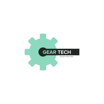 Illustration Vector Graphic of Gear Tech. Perfect to use for Technology Compa Stock Illustration