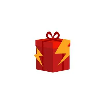 Illustration Vector Graphic of Gift Box with Flash. Perfect to use for Gift S Stock Illustration