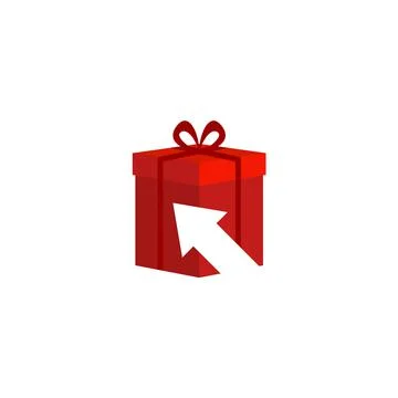 Illustration Vector Graphic of Gift Box with Arrow. Perfect to use for Gift S Illustrazione stock
