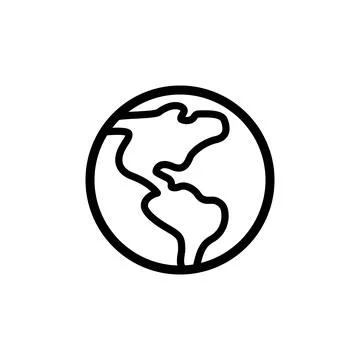 Illustration Vector graphic of globe icon template Stock Illustration