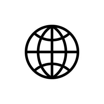 Illustration Vector graphic of globe icon template Stock Illustration