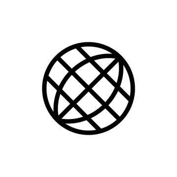Illustration Vector graphic of globe icon template Stock Illustration