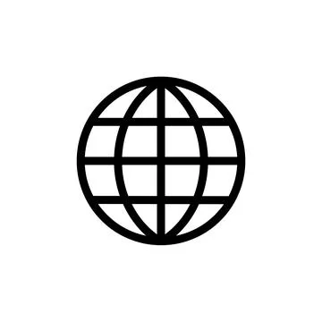 Illustration Vector graphic of globe icon template Stock Illustration