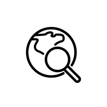 Illustration Vector graphic of globe icon template Stock Illustration