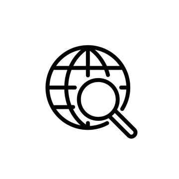 Illustration Vector graphic of globe icon template Stock Illustration