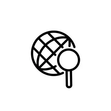 Illustration Vector graphic of globe icon template Stock Illustration