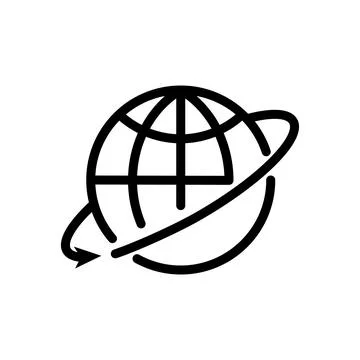 Illustration Vector graphic of globe icon template Stock Illustration