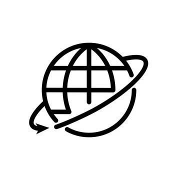 Illustration Vector graphic of globe icon template Stock Illustration