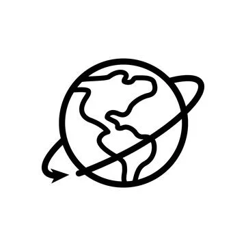 Illustration Vector graphic of globe icon template Stock Illustration