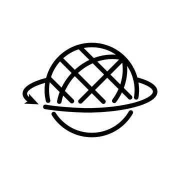 Illustration Vector graphic of globe icon template Stock Illustration