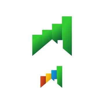 Illustration Vector Graphic of Graph House Logo. Perfect to use for Accountin Stock Illustration