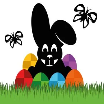 Illustration Vector Graphic Happy Easter Illustrazione stock