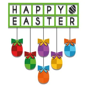 Illustration Vector Graphic Happy Easter Stock Illustration