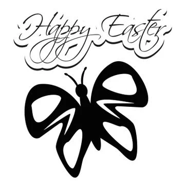 Illustration Vector Graphic Happy Easter Stock Illustration
