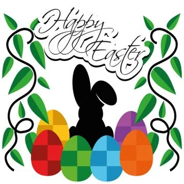 Illustration Vector Graphic Happy Easter Stock Illustration
