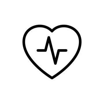 Illustration Vector graphic of heart pulse icon Stock Illustration