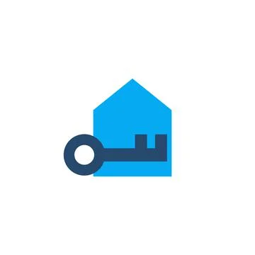 Illustration Vector Graphic of Key and House Logo Illustration
