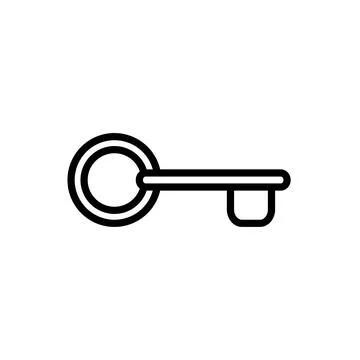 Illustration Vector graphic of key icon template Illustrazione stock