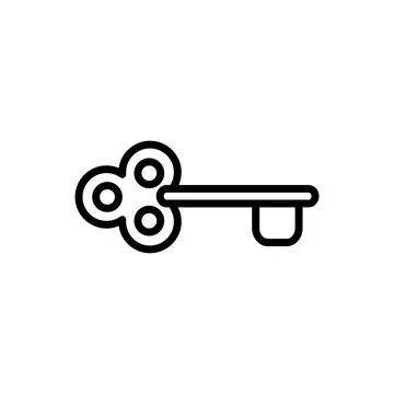 Illustration Vector graphic of key icon template Stockillustratie