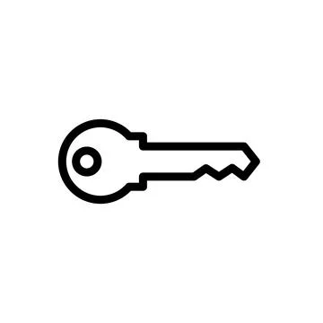 Illustration Vector graphic of key icon template Illustrazione stock
