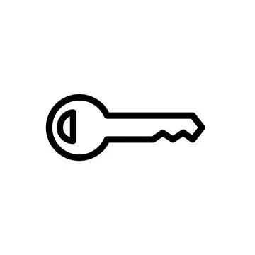 Illustration Vector graphic of key icon template Illustrazione stock