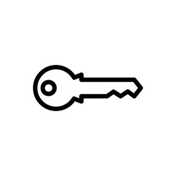 Illustration Vector graphic of key icon template Stockillustratie