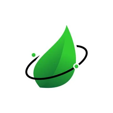 Illustration Vector Graphic of Leaf Planet Logo. Perfect to use for Technolog Illustrazione stock
