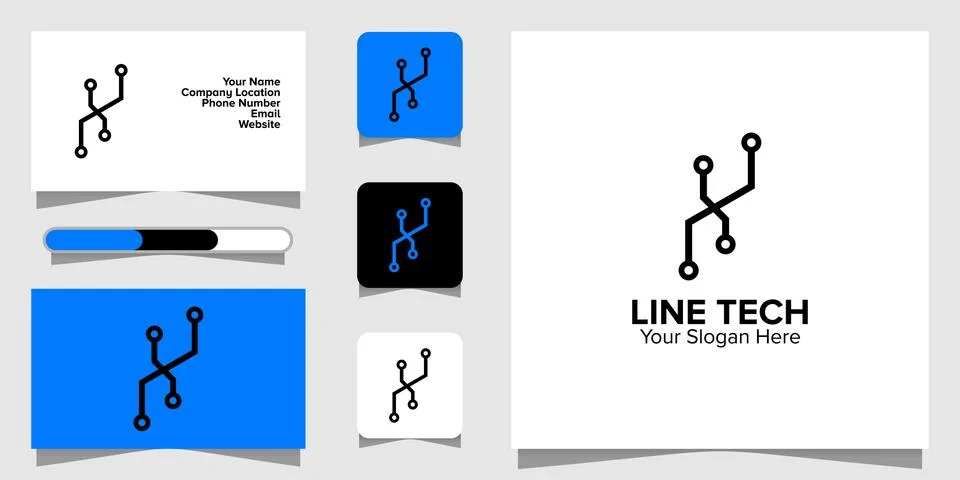 Illustration Vector Graphic of Line Tech Logo. Perfect to use for Technology  Stock Illustration