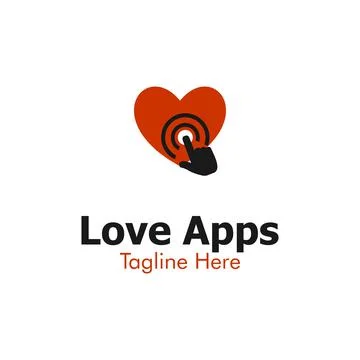 Illustration Vector Graphic of Love Application Logo. Perfect to use for Appl Stock Illustration