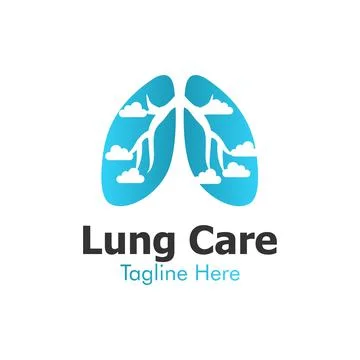 Illustration Vector Graphic of Lung Cloud Logo. Perfect to use for Lung Care  Illustrazione stock