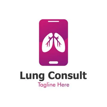 Illustration Vector Graphic of Lung Consult Logo. Perfect to use for Lung Car Illustrazione stock