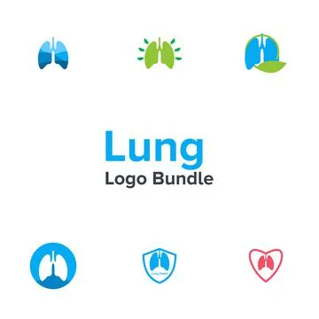 Illustration Vector Graphic of Lung Logo Bundle イラスト素材