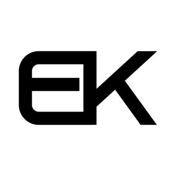 Illustration Vector Graphic of Modern EK Letter Logo. Perfect to use for Tech Stock Illustration