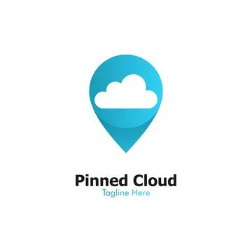 Illustration Vector Graphic of Pin Cloud Logo. Perfect to use for Technology  Stock Illustration