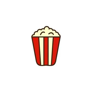 Illustration Vector Graphic of Popcorn Logo Illustrazione stock