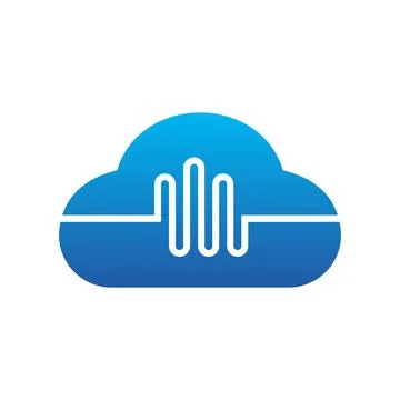 Illustration Vector Graphic of Pulse Cloud. Perfect to use for Technology Com Stock Illustration