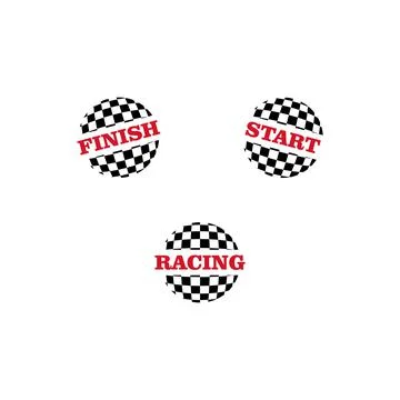 Illustration Vector Graphic of Racing Flag Stock Illustration