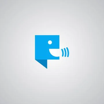 Illustration Vector Graphic of Rectangle Chat Logo. Perfect to use for Applic 스톡 일러스트