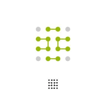 Illustration Vector Graphic of Rectangle Dot Logo. Perfect to use for Technol イラスト素材