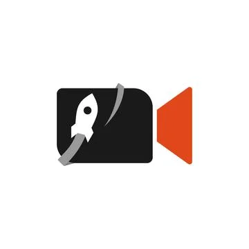Illustration Vector Graphic of Rocket Camera Logo. Perfect to use for Technol Stock Illustration